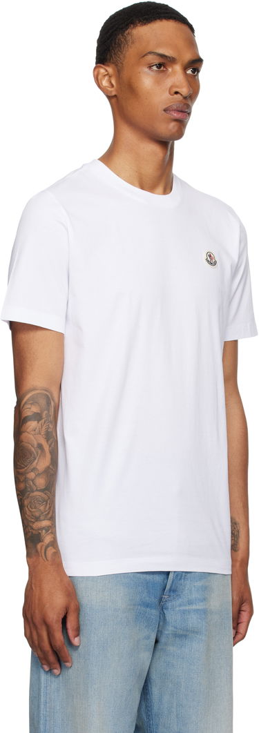Majica Moncler Moncler Logo Patch Cotton T-Shirt Črna | K20918C00033829H8, 4