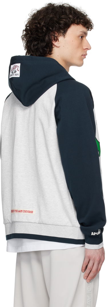 Bomber jakna AAPE by A Bathing Ape AAPE by A Bathing Ape Main Zip Up Hoodie Jacket Siva | AAPSWMC323XANWH2, 2