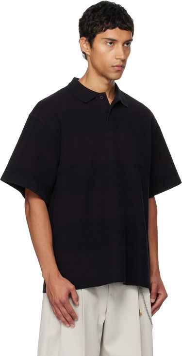Polo majica Alexander Wang Alexander Wang Rib Short Sleeve Polo Črna | 6CC3251094, 1