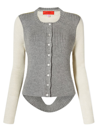 Pleteni pulover Eckhaus Latta Ash Knitted Cardigan Siva | 4027-EL-AW22-C