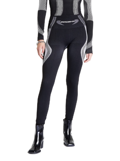Pajkice MISBHV Sport Active Seamless Leggings Črna | 3120W553