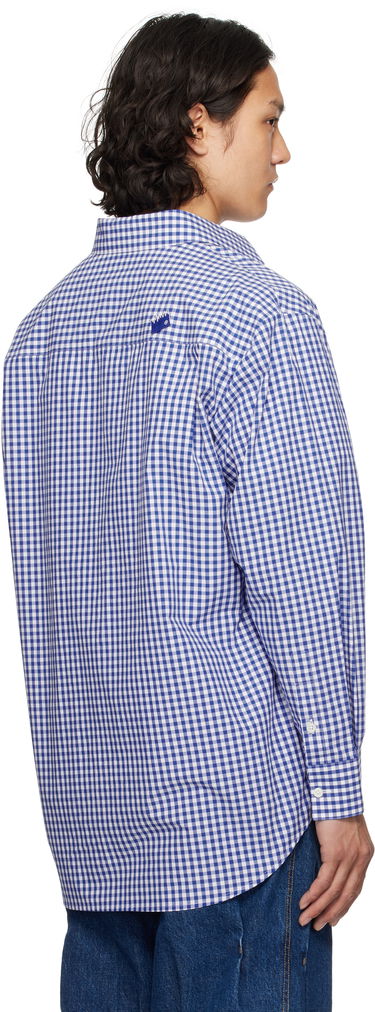 Srajce ADER ERROR ADER error Sig; TRS Tag 03 Gingham Shirt Modra | BO42FYSH0102BL, 2