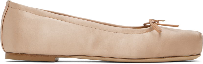 Nega čevljev Aeyde Aeyde Gabriella Satin Ballerina Flats Bež | A11-FL-GBRS08FL26-SS24-960-013