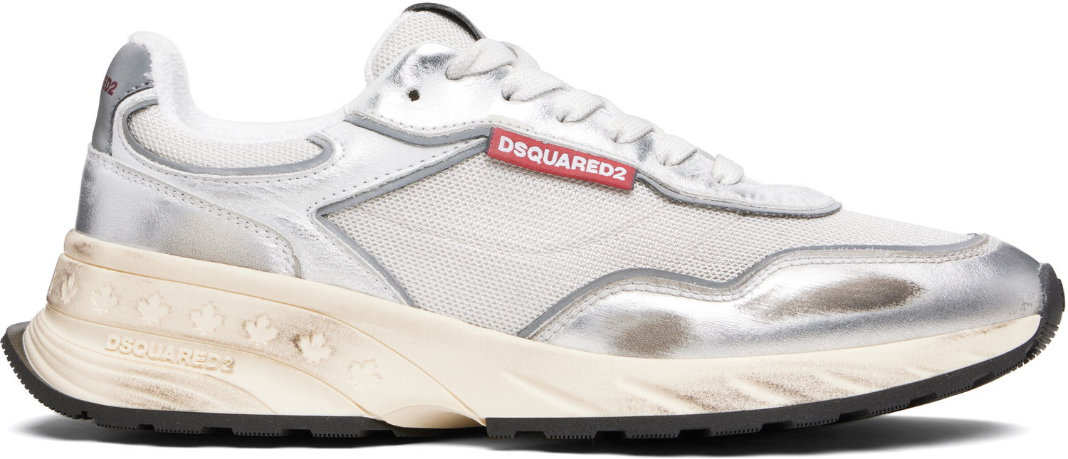 Superge in čevlji DSQUARED2 Dsquared2 Sprinter Bela | SNM0401_34708185, 0