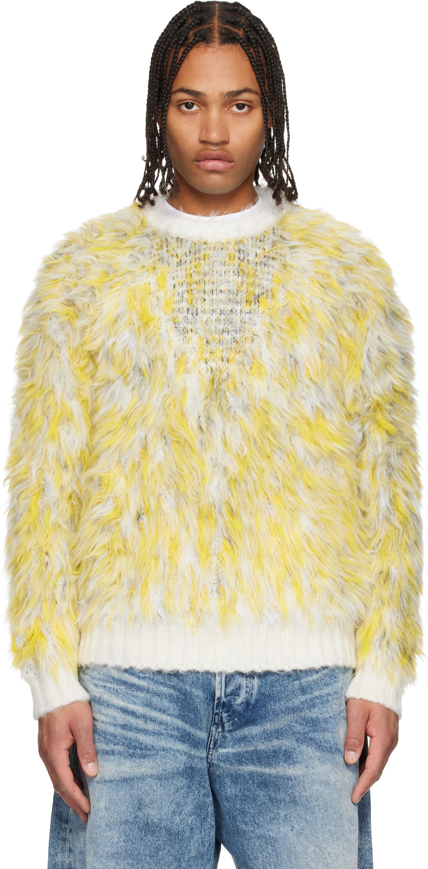 Pleteni pulover Diesel Shaggy Knit K-Allen Sweater Večbarvna | A21438-0EGCD-900A, 0