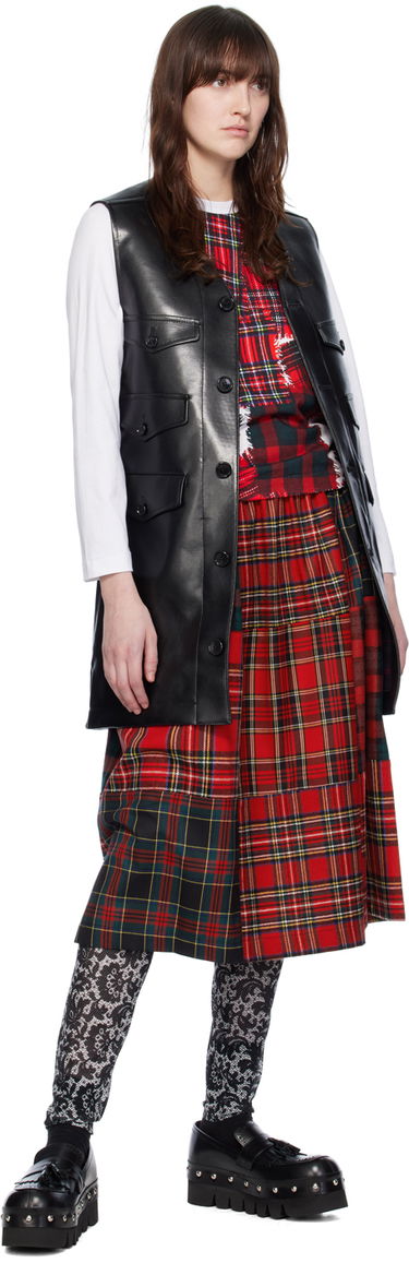 Telovnik Comme des Garçons Comme Des Garçons Belted Faux-Leather Vest Črna | TL-V009-051, 3