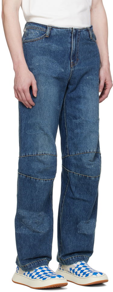 Kavbojke ADER ERROR Wide-Leg Jeans Modra | BN01SSJE0107BL, 1