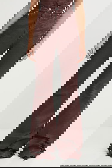 Kavbojke Rick Owens Rick Owens DRKSHDW Bolan Bootcut High Waist Jeans Bordo | DS02E7311.SDSW, 0