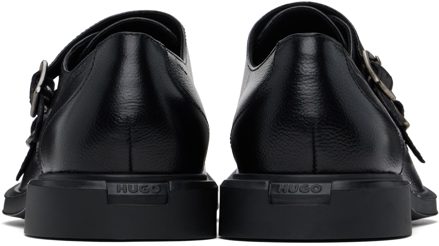 Nega čevljev BOSS Hugo Double Monk Strap Shoes Črna | 50536180, 1