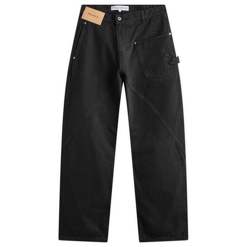 Kavbojke JW Anderson Twisted Workwear Jeans Črna | DT0110-PG1595-999
