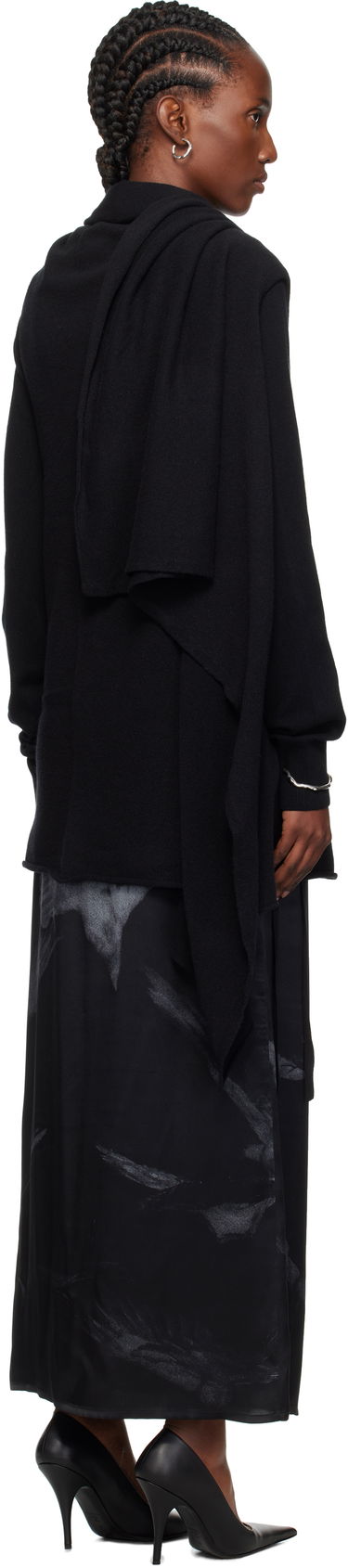 Pleteni pulover Ann Demeulemeester Ann Demeulemeester Nadine Turtleneck Sweater Črna | 2520-W-KN24-KN073-099, 2