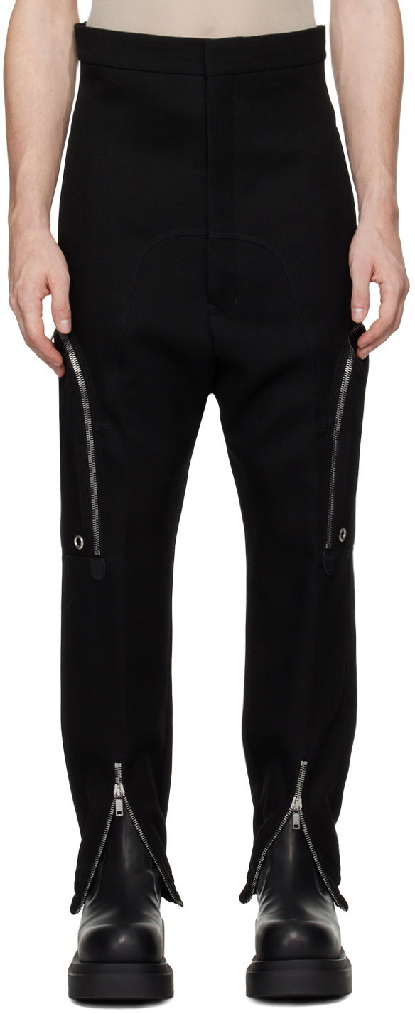 Cargo hlače Rick Owens Rick Owens Porterville Dirt Bauhaus Cargo Pants Črna | RU02D6363 WD