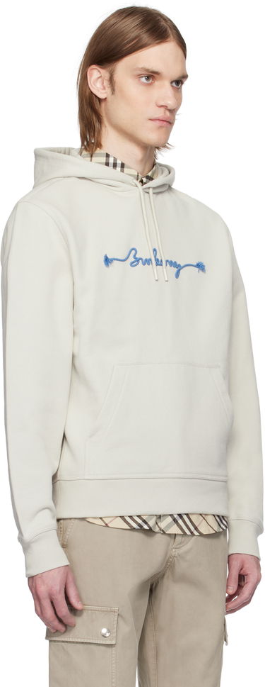 Pulover Burberry Burberry Knot Logo Cotton Hoodie Bež | 8106292, 1