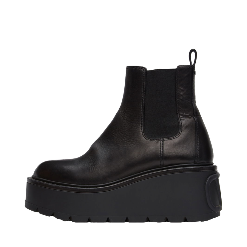 Superge in čevlji Valentino Valentino Garavani VLogo Uniqueform Platform Boots Črna | WW2S0AP7RBJ
