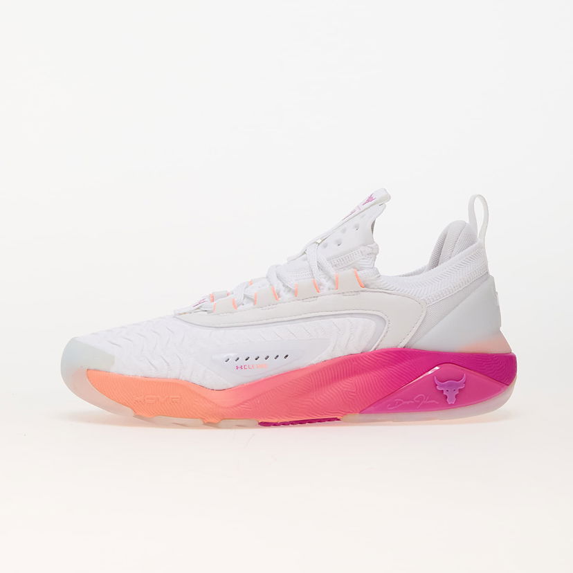 Superge in čevlji Under Armour Project Rock 7 White/ Vivid Magenta/ White Bela | 3027601-101