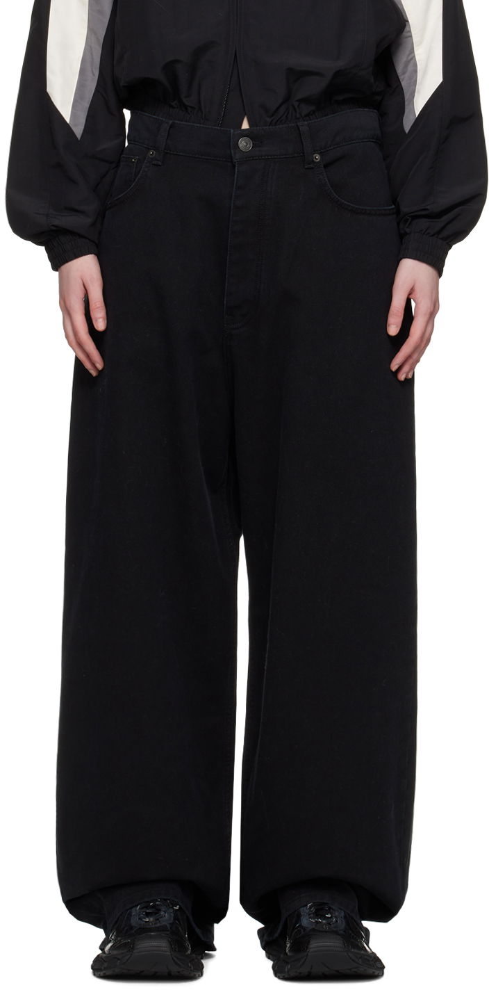 Kavbojke Balenciaga Baggy Jeans Črna | 773763 TNW11
