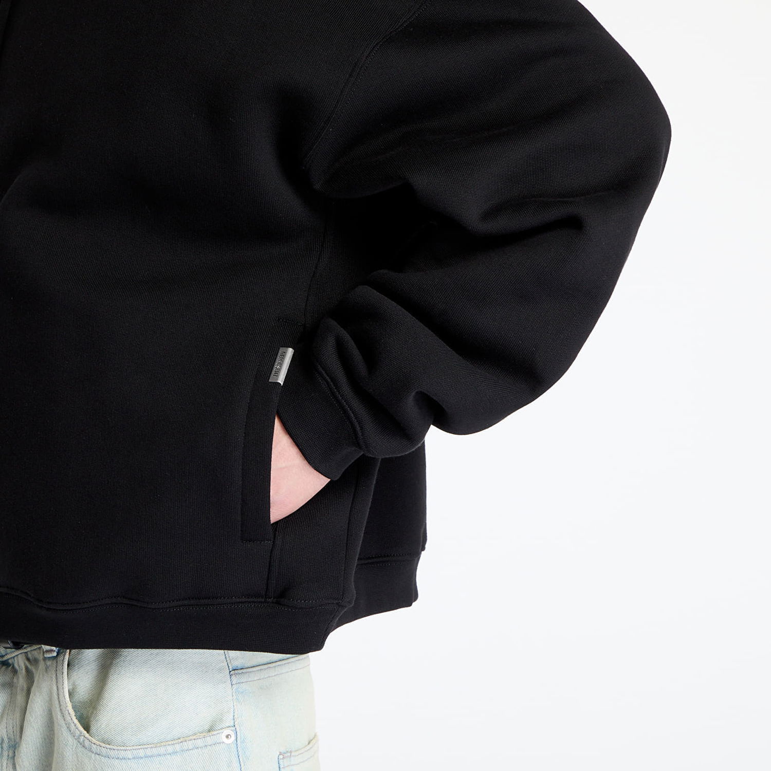 Pulover Represent Clo REPRESENT Initial Boxy Zip Hoodie Črna | INM414-001, 1