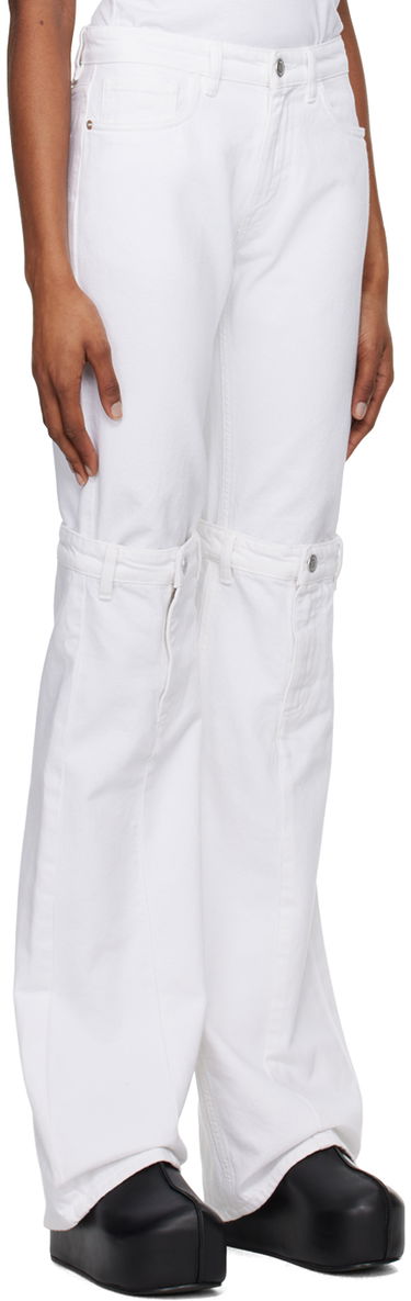 Kavbojke Coperni Open Knee Jeans Bela | COPP55251, 1