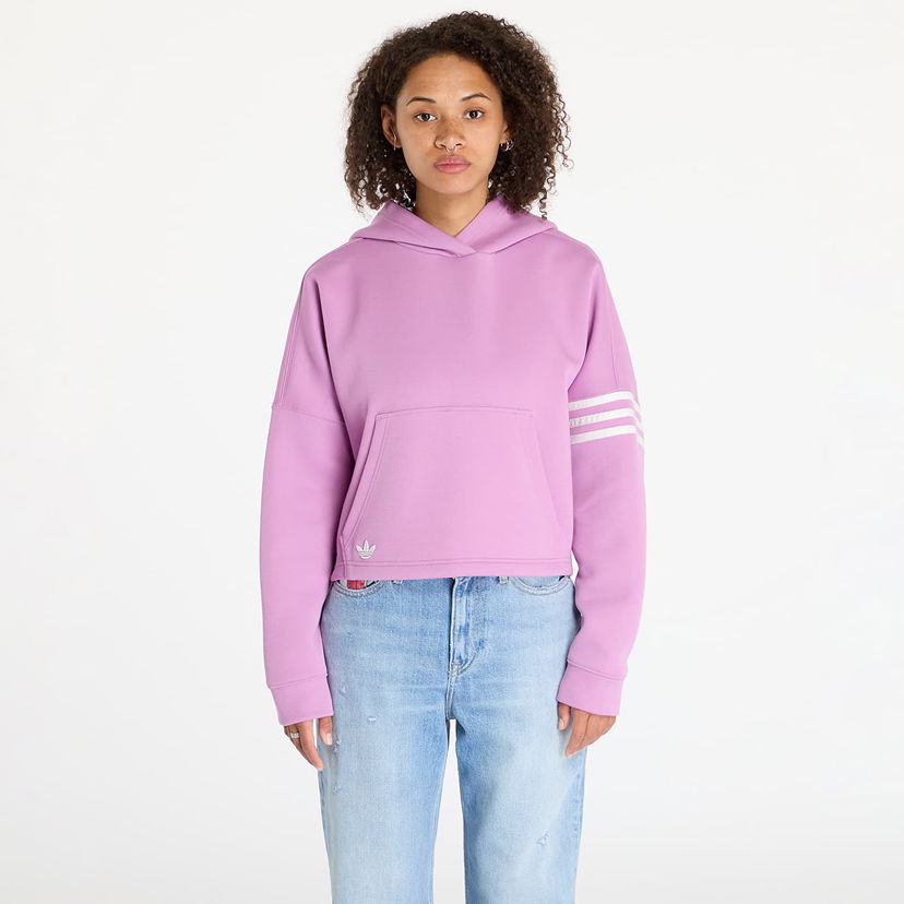 Pulover adidas Originals Neuclassics Hoodie Preloved Purple/ Cloud White Lila | IW5614