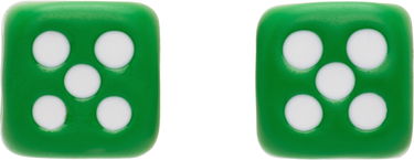 Uhani VEERT VEERT 'The Enamel Dice' Earrings Zelena | OR03GREEN, 0