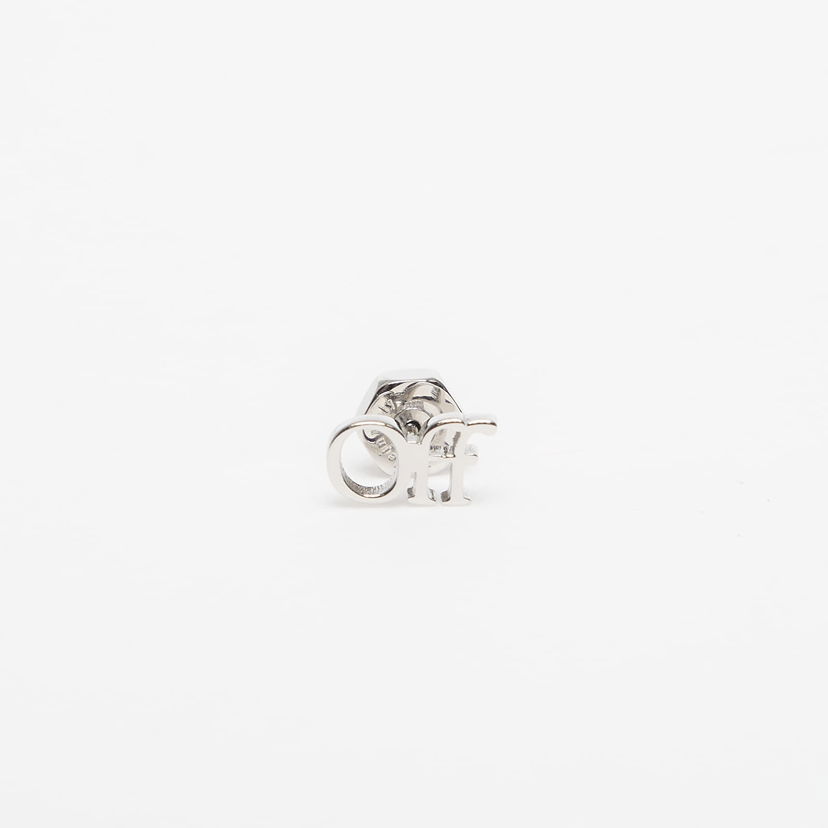 Uhani Off-White Off-White Logo Mono Earring Kovinski | OMOD063C99MET0017200