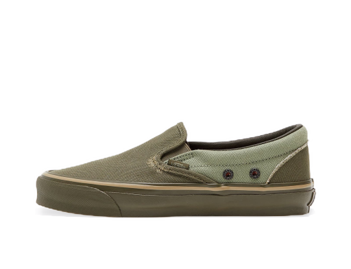 Superge in čevlji Vans Nigel Cabourn x Classic Slip-On USCM Army Mix OG Zelena | VN0A45JK9TA1