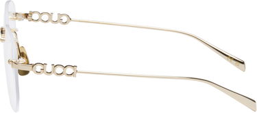 Sončna očala Gucci Gucci Block Text Square Rimless Glasses Kovinski | GG1806O-002, 2