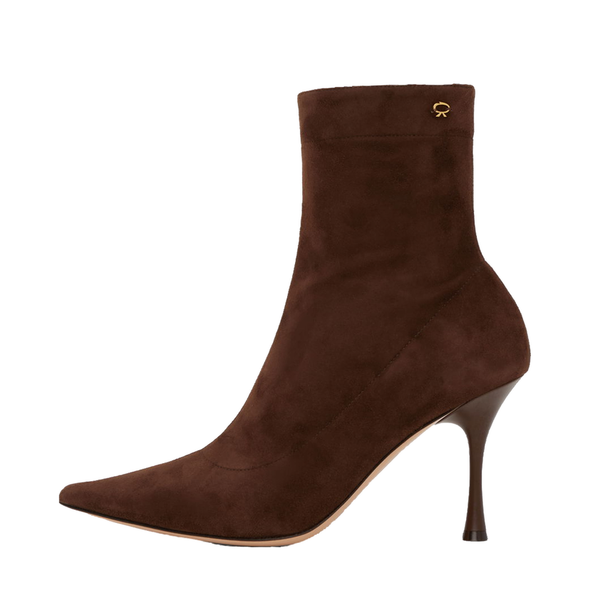Superge in čevlji Gianvito Rossi Suede Pointed Toe Boots Rjava | G73173.85LAC.CSF