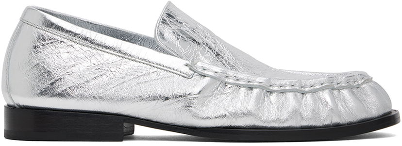 Oblačila Dries Van Noten Dries Van Noten Leather Loafers Kovinski | WS242-1277-207