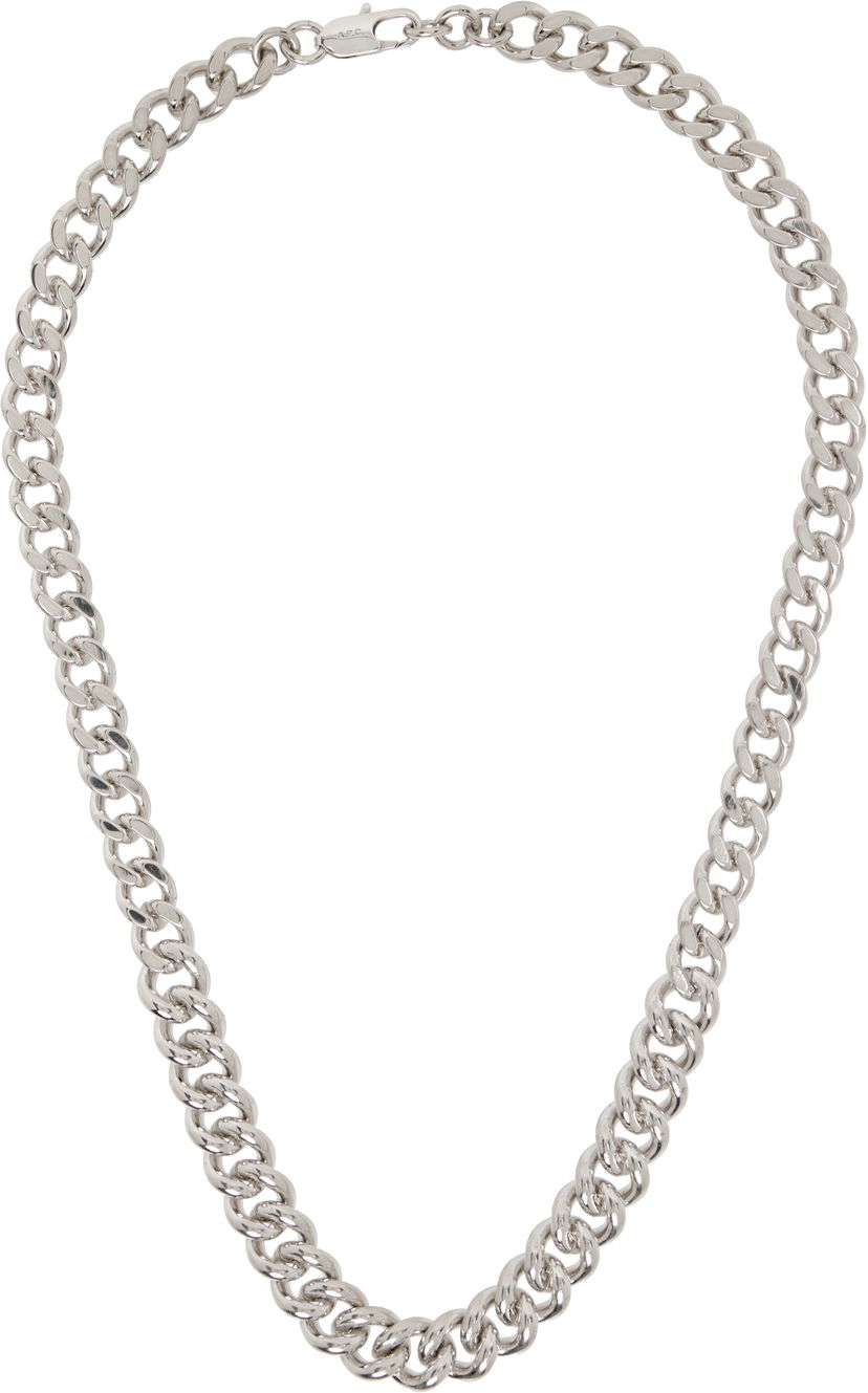 Ogrlica A.P.C. A.P.C. Silver-Tone Maxi Chain Necklace Kovinski | MEAEC-M70901