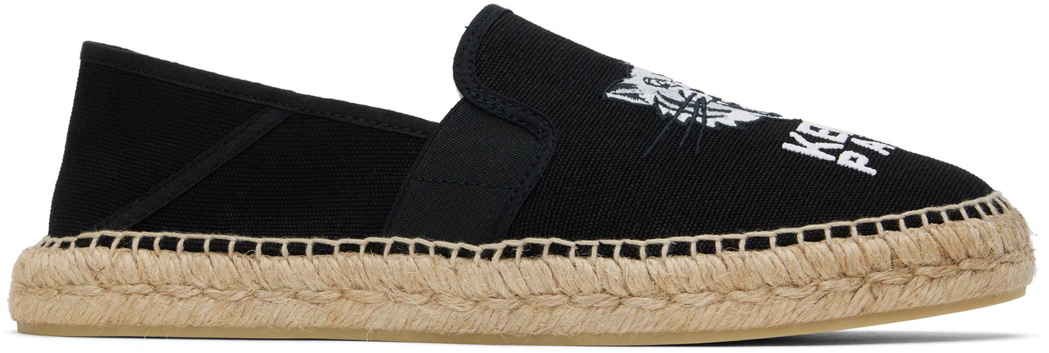 Superge in čevlji KENZO Paris Elastic Espadrilles Črna | FF55ES050F83, 0