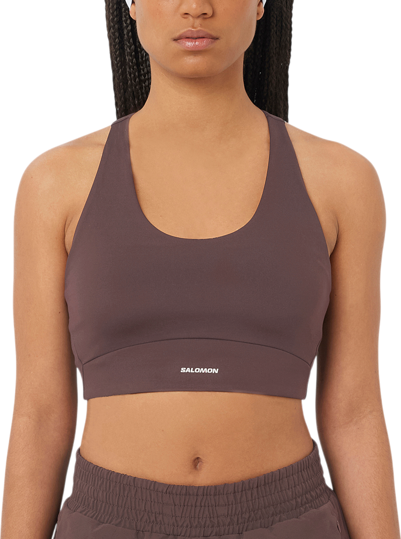 Modrček Salomon Salomon SHAKEout CORE Sports Bra Rjava | lc2657800