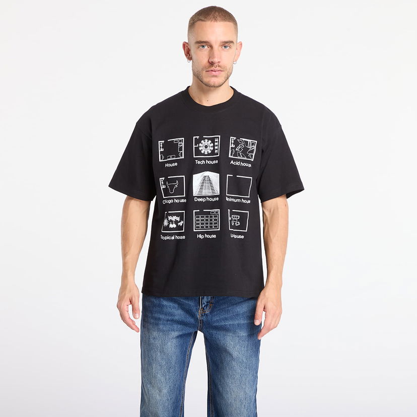 Majica Pleasures House Blend T-Shirt Črna | P25F075-BLACK