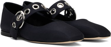 Pasovi Aeyde Aeyde Uma Eyelet Ballerina Flats Mornarica | A11-FL-RKLS08FL159-SS25-519-069, 3