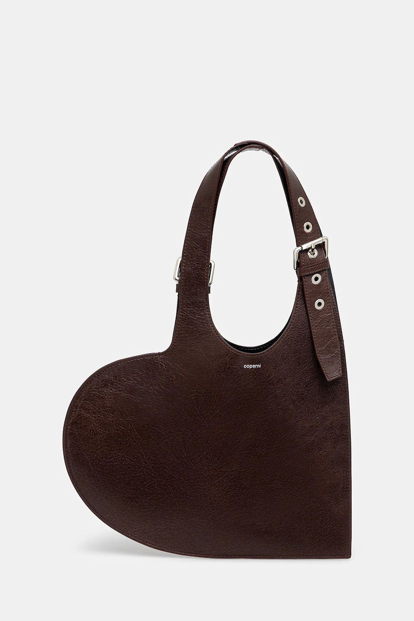 Tote bag Coperni Belt Heart Tote Rjava | COPBA112F6064