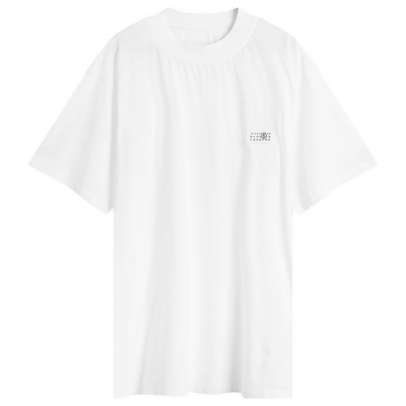 Majica Maison Margiela MM6 Oversized Small Logo T-Shirt W Bela | S62GD0207-M20048-100
