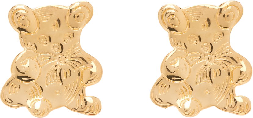 Uhani Chopova Lowena Teddy Bear Stud Earrings Kovinski | 6638