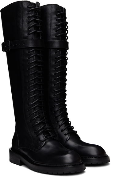 Oblačila Ann Demeulemeester Ann Demeulemeester High Danny Tall Boots Črna | B0010063 LT047, 3