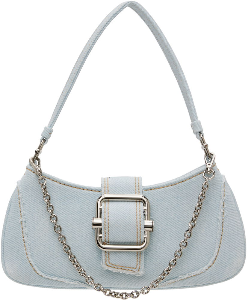 Torbica OSOI Small Denim Shoulder Bag With Chain Modra | 24SB050-01-03