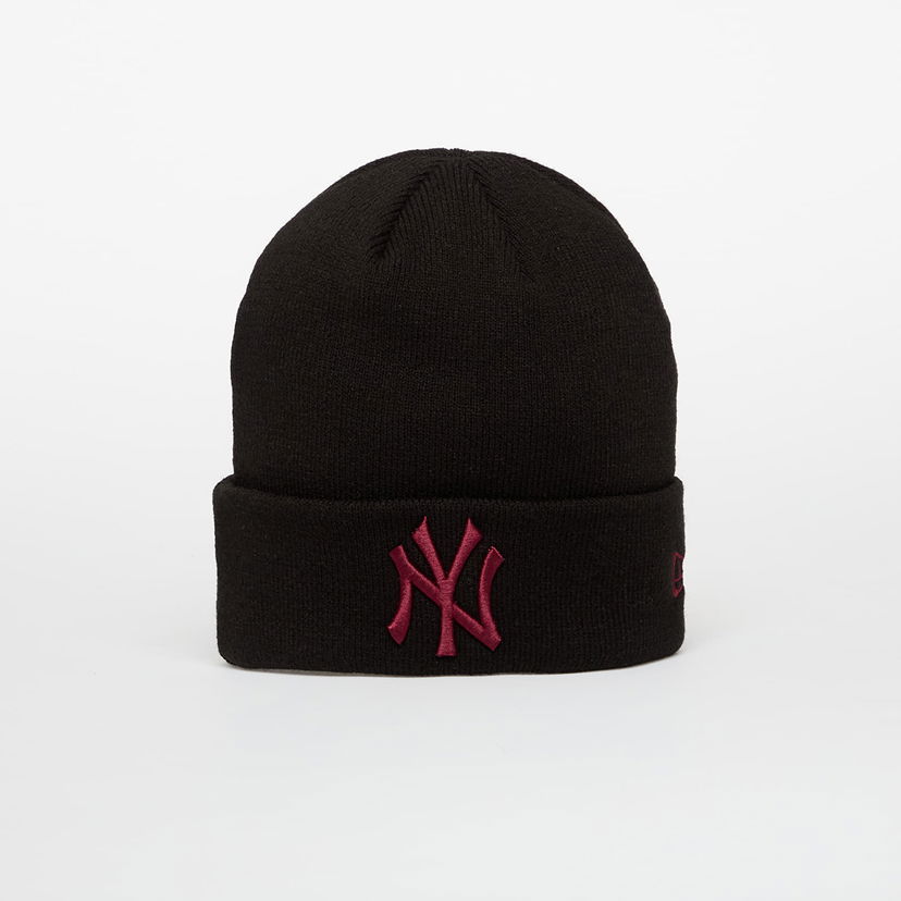 Beanie New Era Knit Beanie New York Yankees MLB League Essential Medium Črna | 60691392