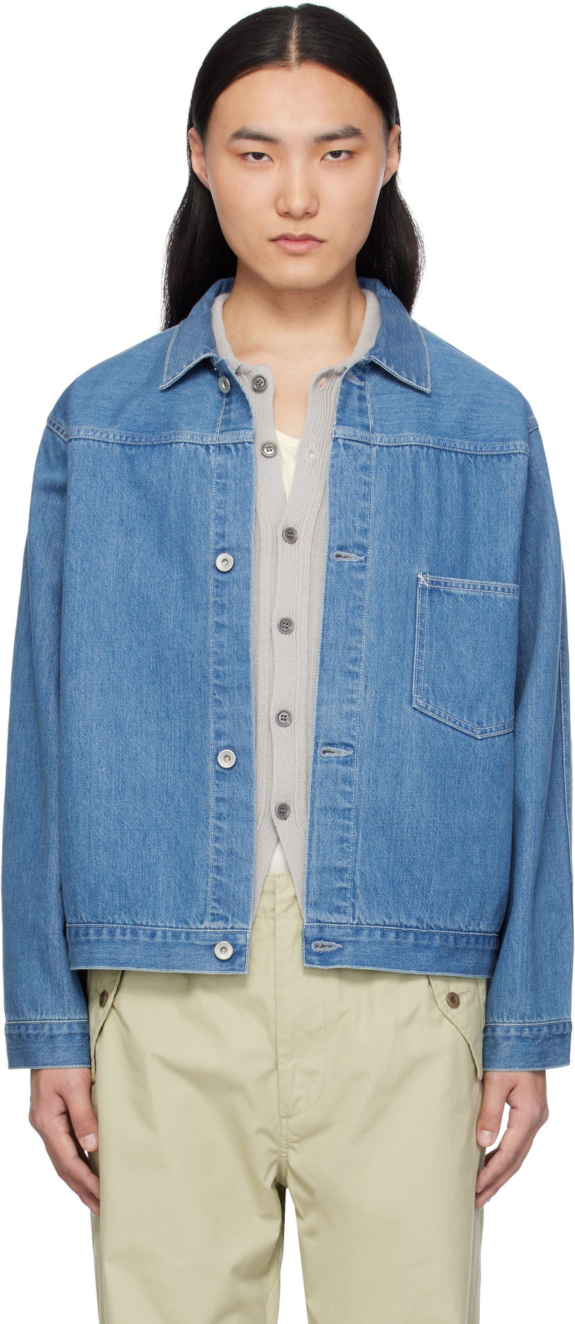 Jakna NANAMICA nanamica Short Denim Jacket Modra | S25SA082U