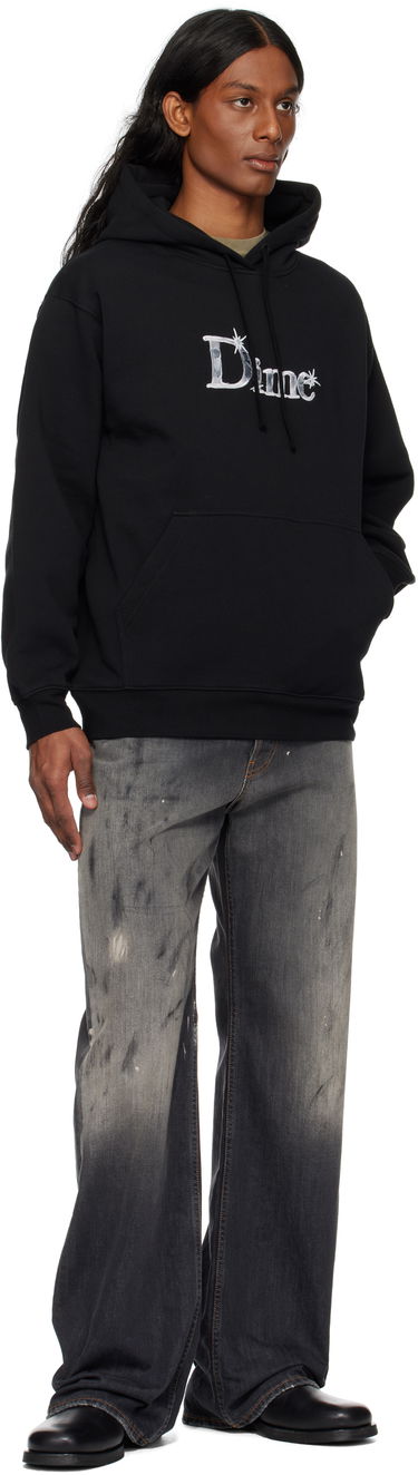 Pulover Dime Shiny Classic Hoodie Črna | DIME2SP2545BLK, 3