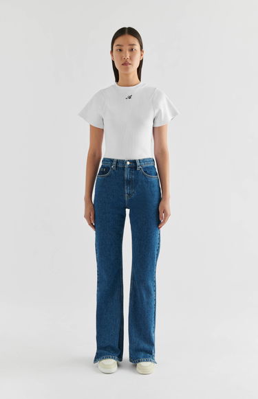 Kavbojke AXEL ARIGATO Ryder Flared Jeans Modra | A0907003, 7