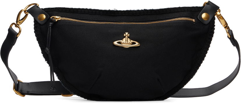 Torbice za okoli pasu Vivienne Westwood Vivienne Westwood City Canvas Pouch Črna | 43070034U-W00IW-ET