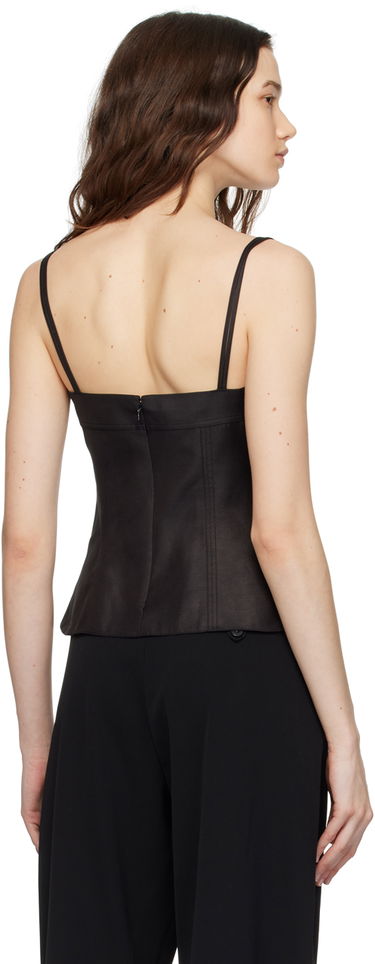 Majica brez rokavov Stella McCartney Peplum Camisole Črna | 6T01583DU401, 2