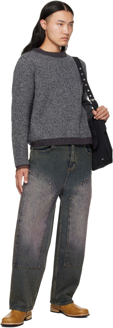 Pleteni pulover Eckhaus Latta Eckhaus Latta Yak Knit Sweater Siva | 8258-EL-PF25-M, 3