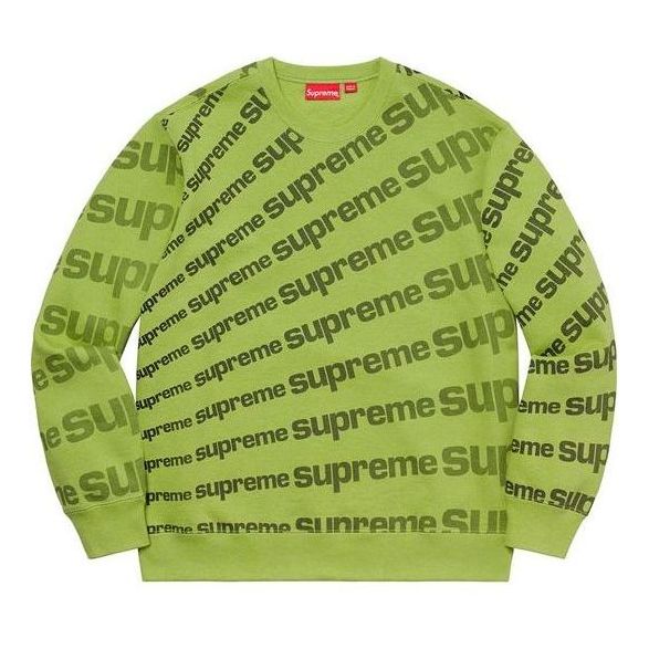 Pleteni pulover Supreme Radial Print Crewneck Sweatshirt Zelena | SUP-SS20-098