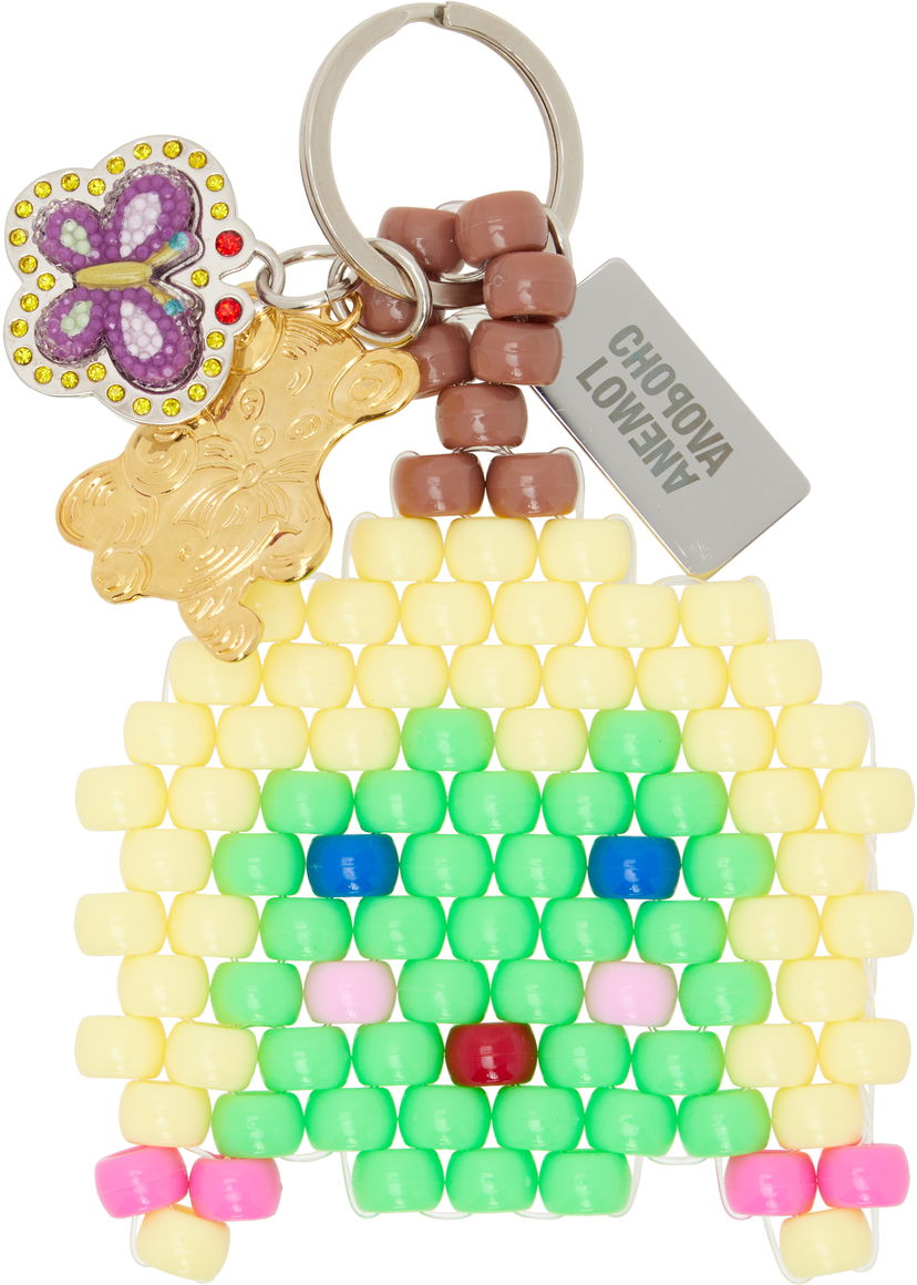 Obeski za ključe Chopova Lowena Chopova Lowena Meg Pixelated Beaded Charm Keychain Večbarvna | 6701