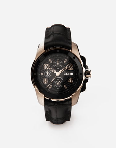 Ure Dolce & Gabbana Dolce & Gabbana DS5 Chronometer Automatic Watch with Black Alligator Strap Kovinski | WWES1MWW036N0000, 0