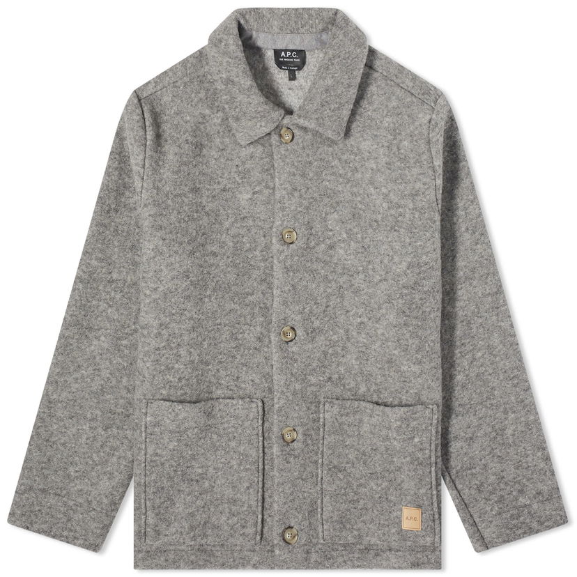 Jakna A.P.C. Thias Wool Chore Jacket Siva | WOAQS-M02912-PLB